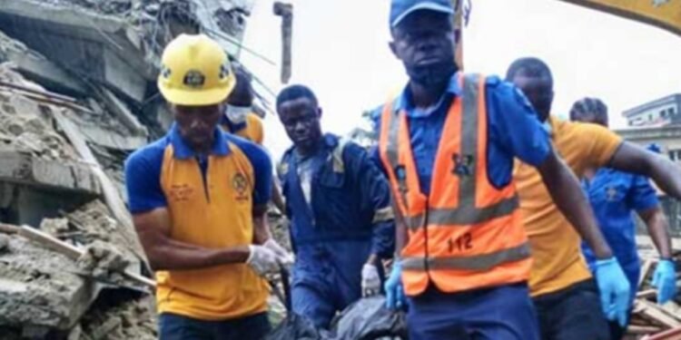 Seven-storey building collapses in Lekki area of Lagos