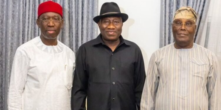Atiku and Okowa visit Jonathan, discuss ‘plans to recover Nigeria’