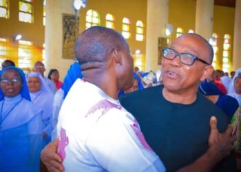 Soludo meets Obi in Awka, gives him a hug