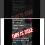 National startup fake website