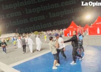 VIDEO: Samuel Eto’o filmed brutally attacking a man outside World Cup stadium in Qatar