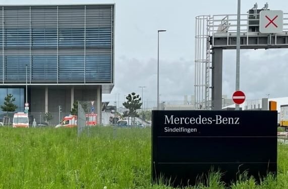 Production halted at German Mercedes plant as gunman shoot and kill two