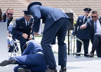 VIDEO: US President Joe Biden tumbles onstage at Airforce graduation
