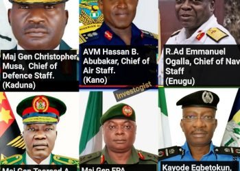 Profile of the Service Chiefs appointed by Tinubu