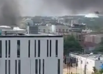 JUST IN: Fire guts Canadian Embassy building in Abuja