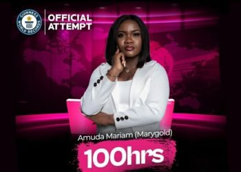 Nigerian lady begins 100 hours of marathon talk show in attempt to break Guinness World Records