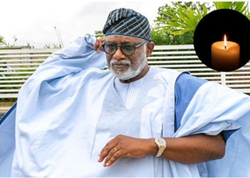 Governor Akeredolu of Ondo state is dead