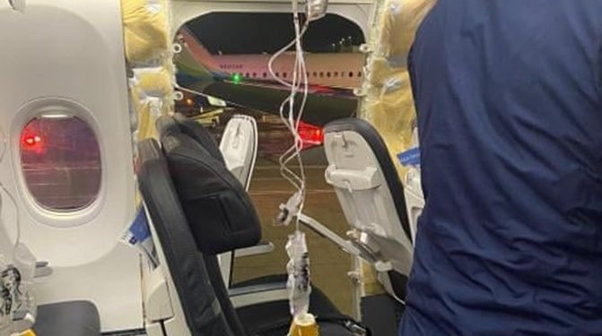 Boeing 737 Max planes grounded after window blowout in mid-air