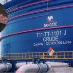 Dangote smile at tank