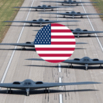 B-2 Bomber US Flag